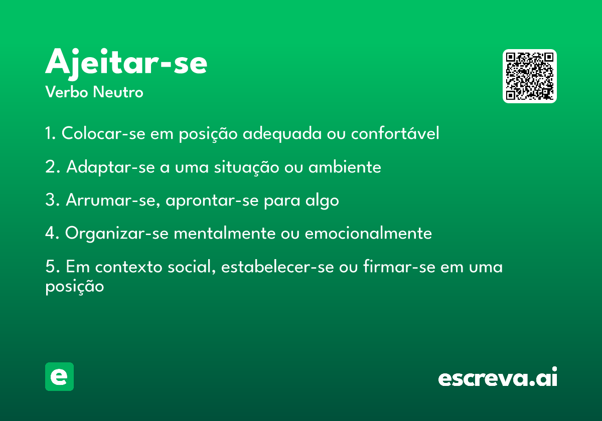 ajeitar-se