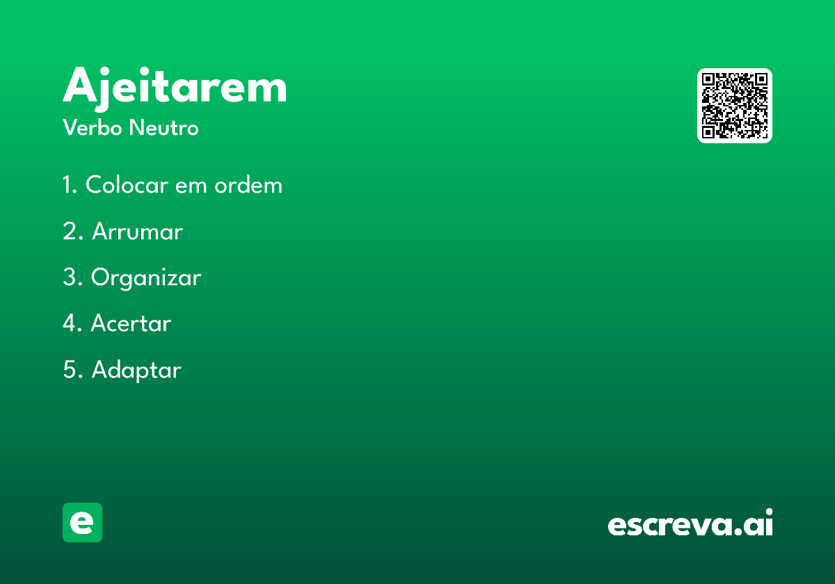 ajeitarem