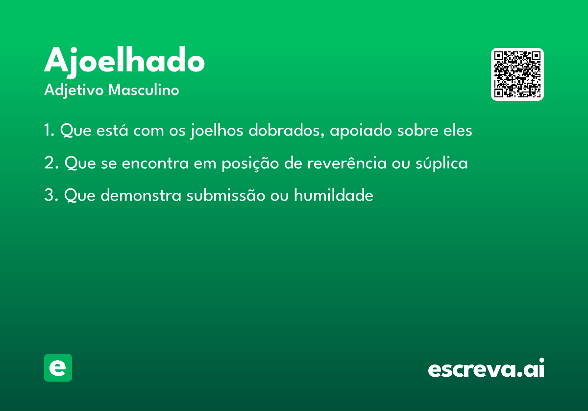 ajoelhado