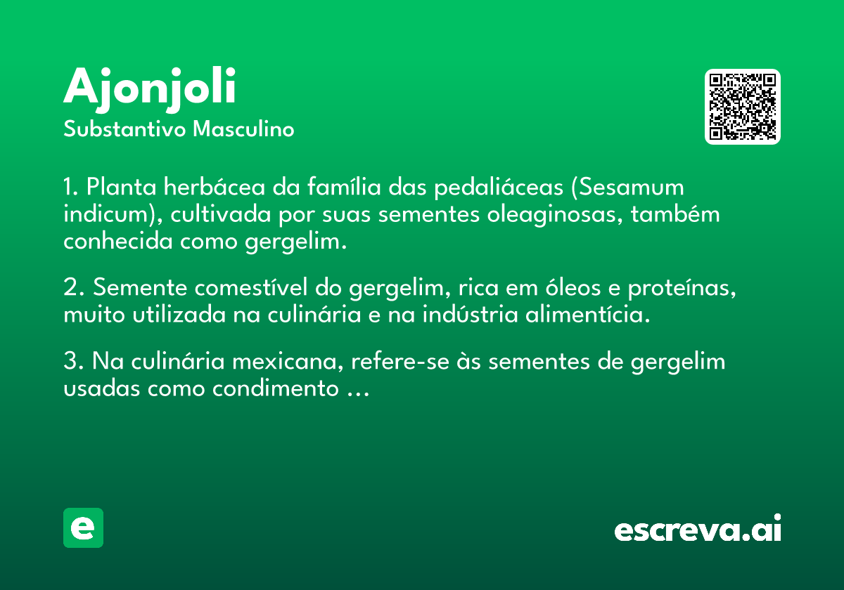 ajonjoli