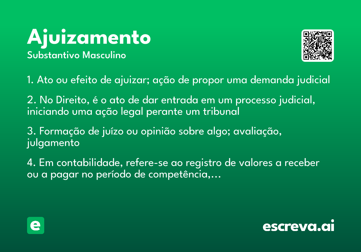 ajuizamento