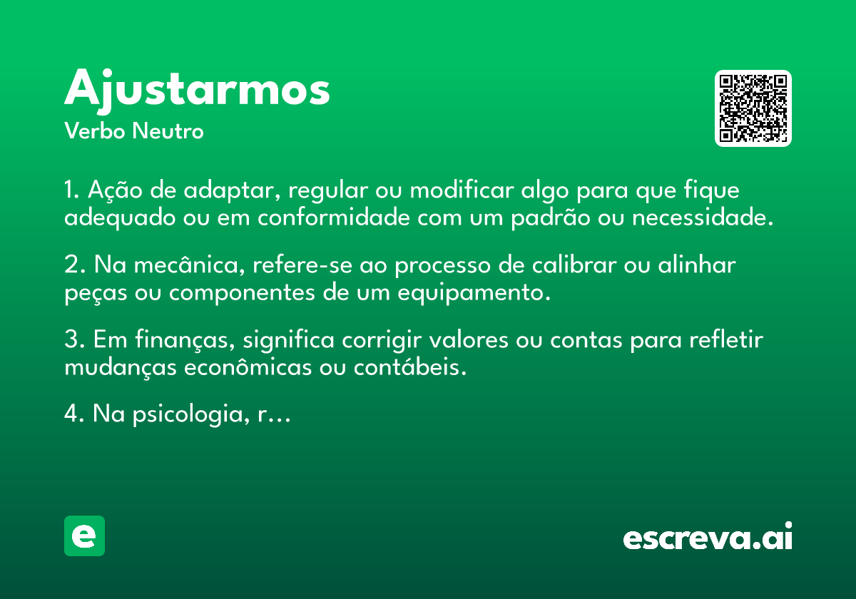 ajustarmos