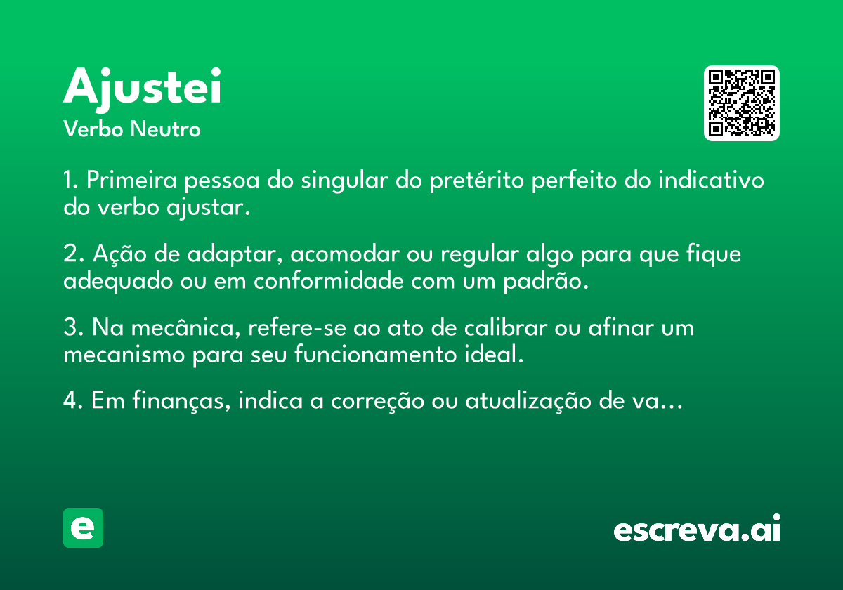 ajustei
