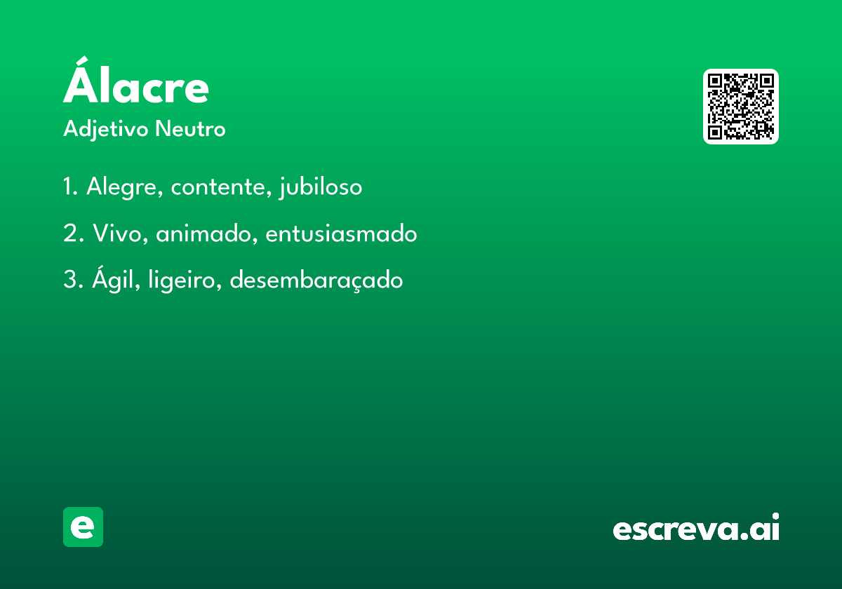 álacre