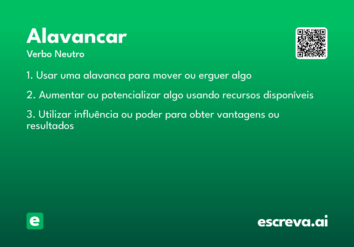 alavancar