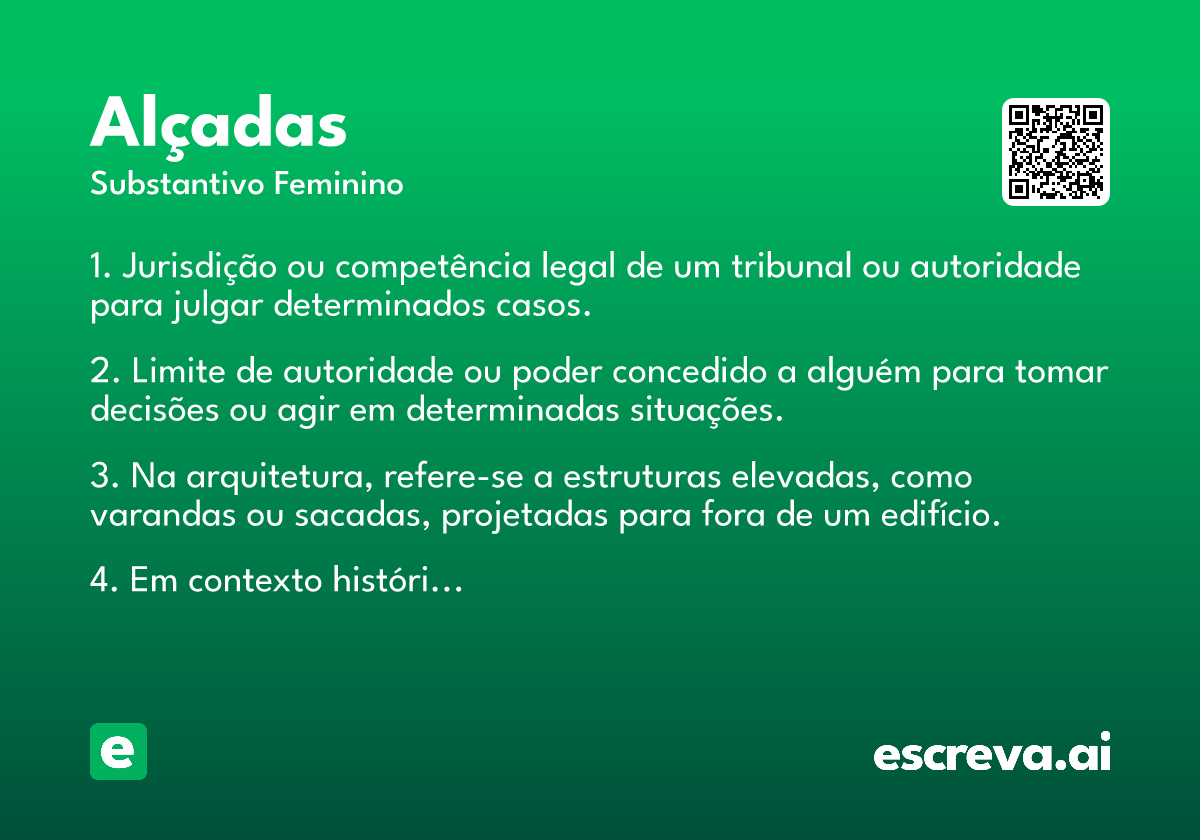 alçadas