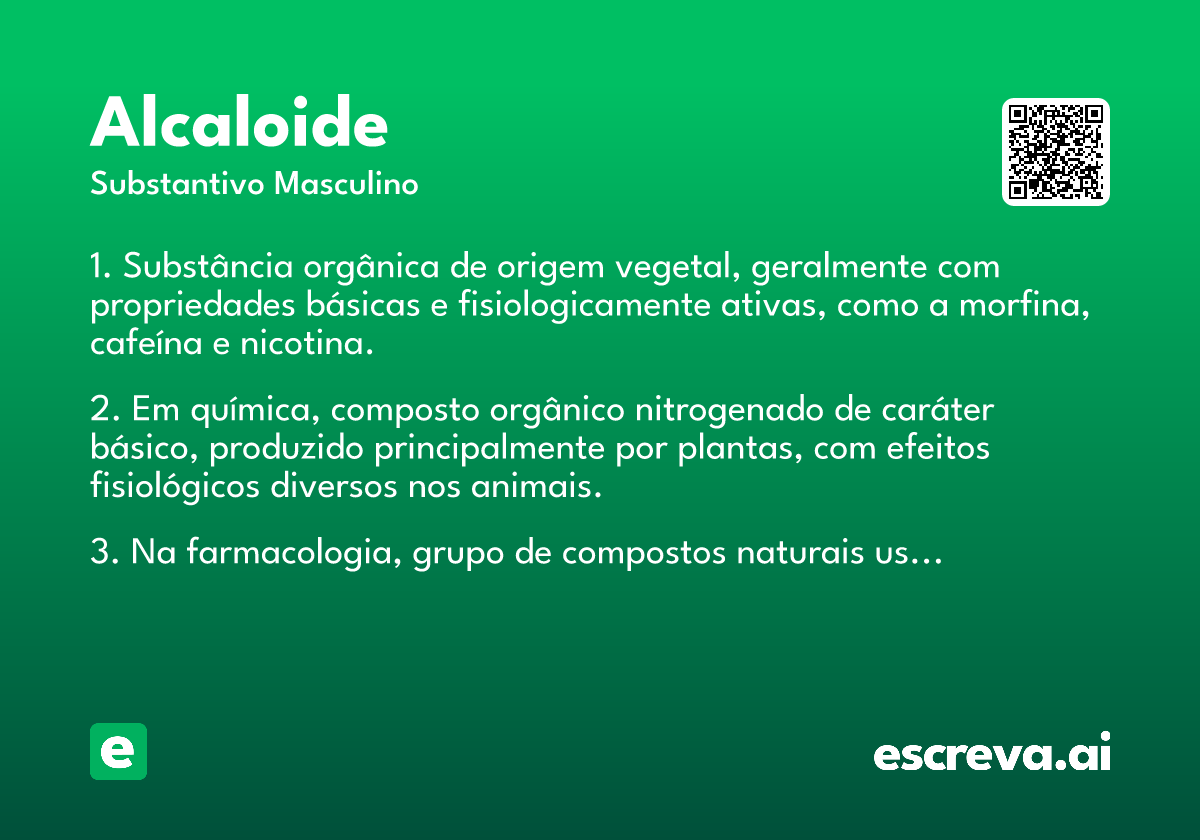 alcaloide