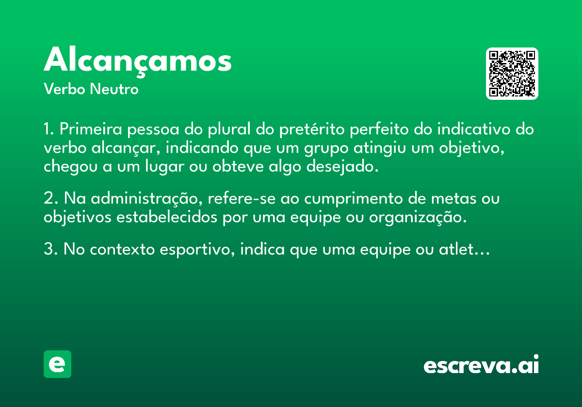 alcançamos