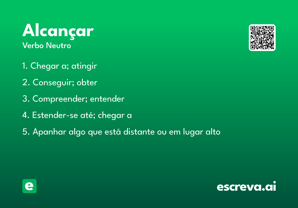 alcançar