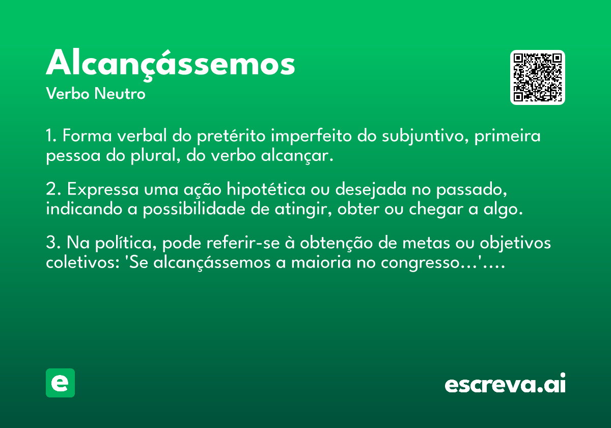 alcançássemos