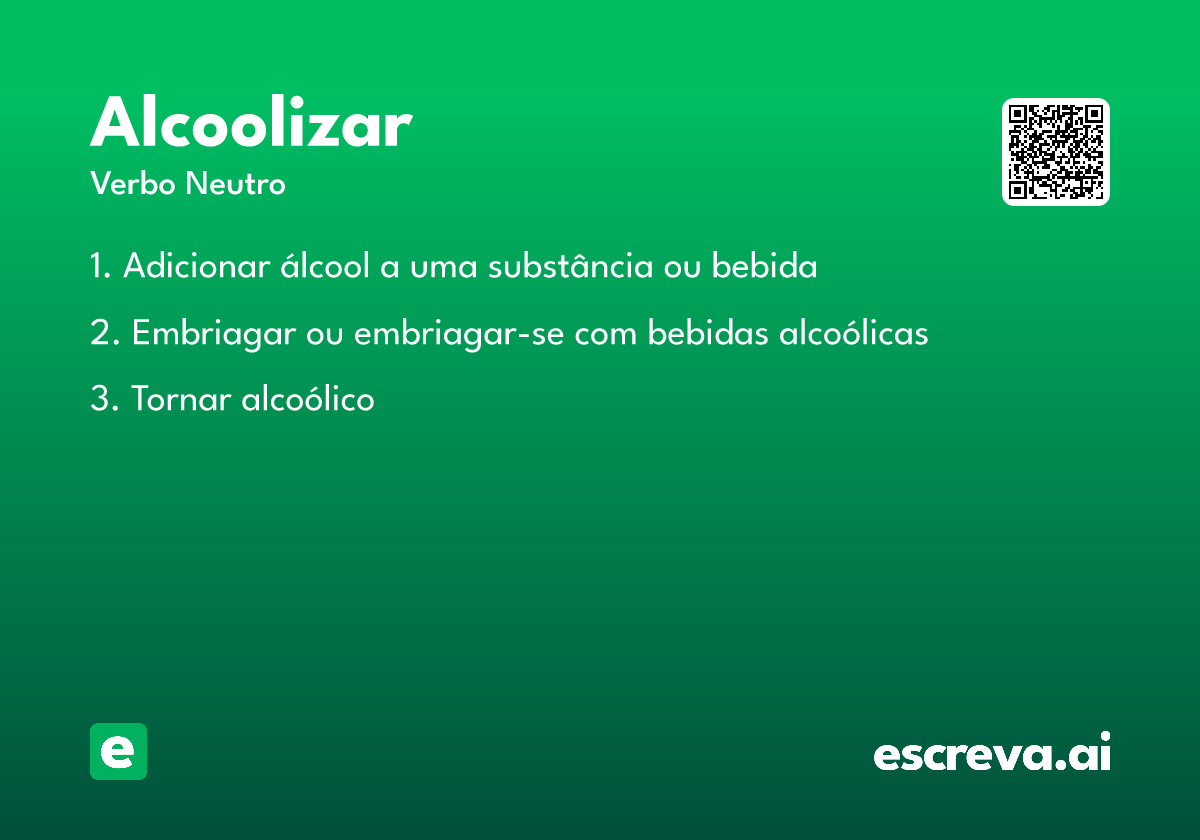 alcoolizar