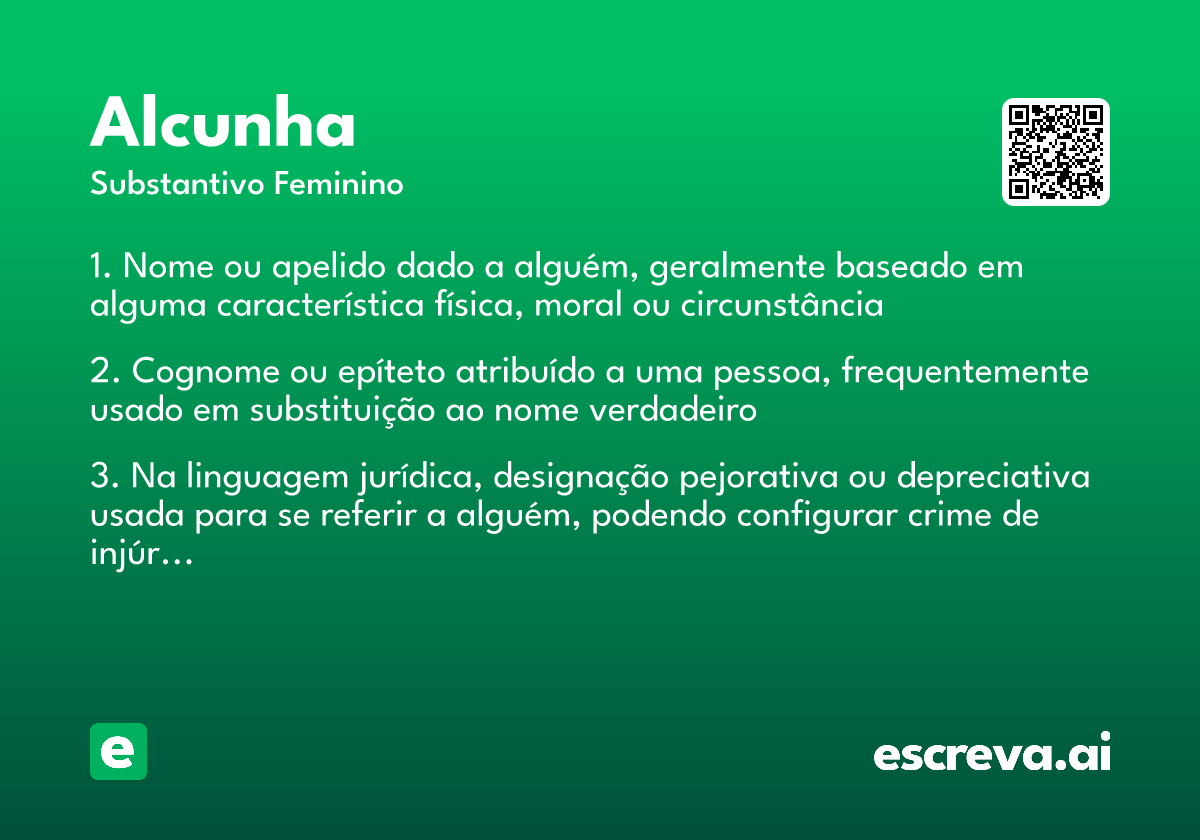 alcunha