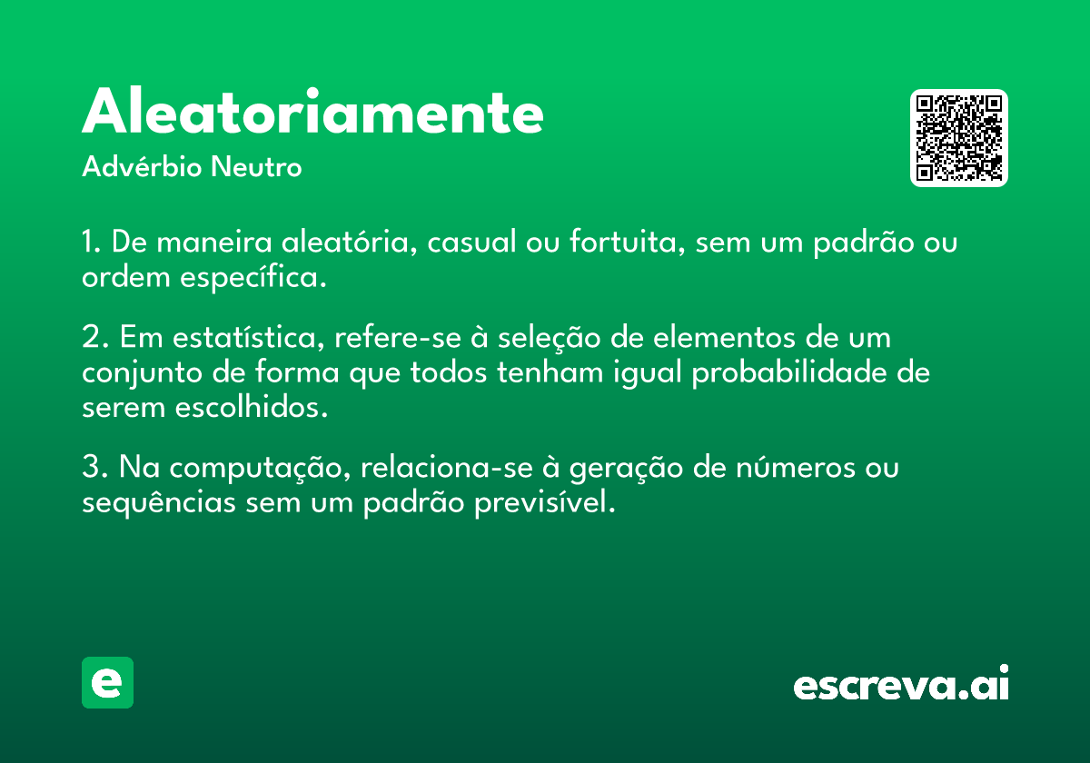 aleatoriamente