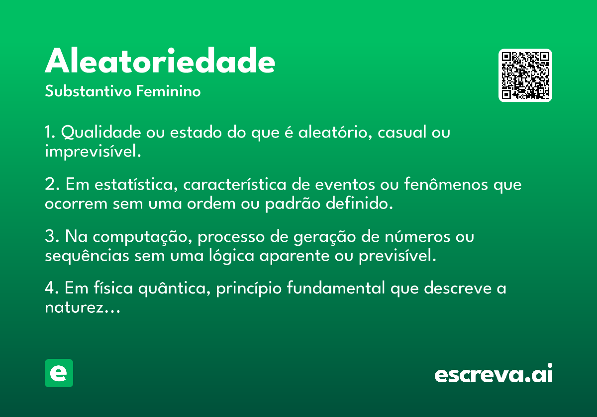 aleatoriedade