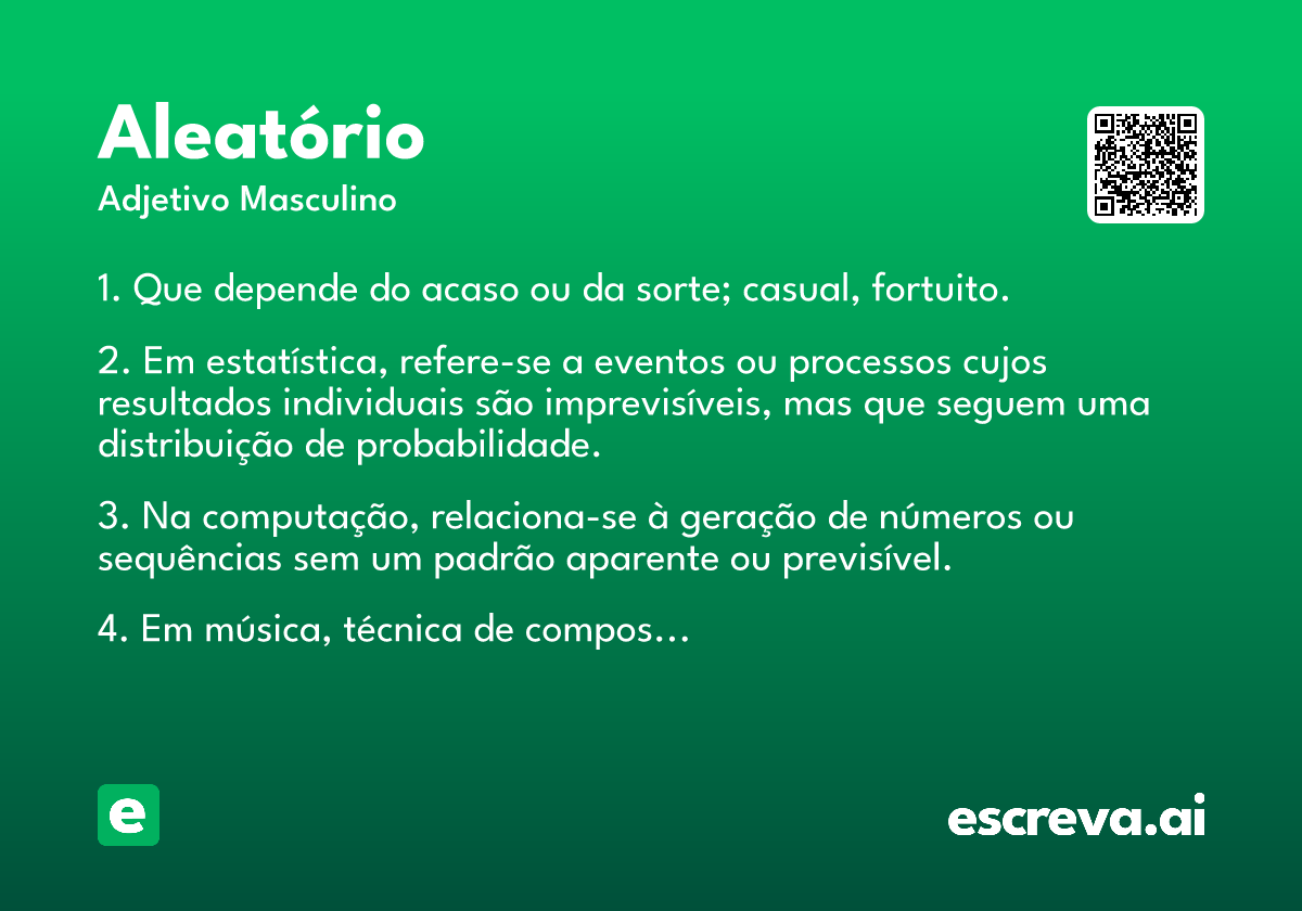 aleatório