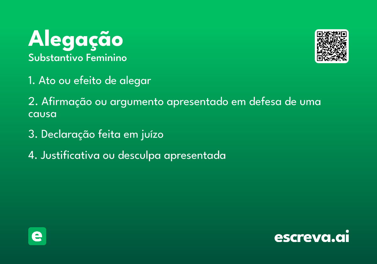 alegação