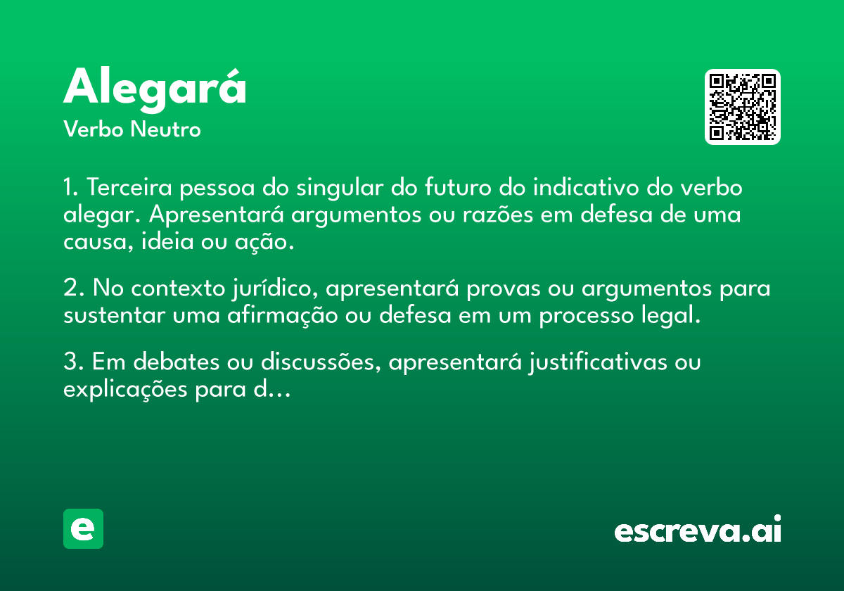 alegará