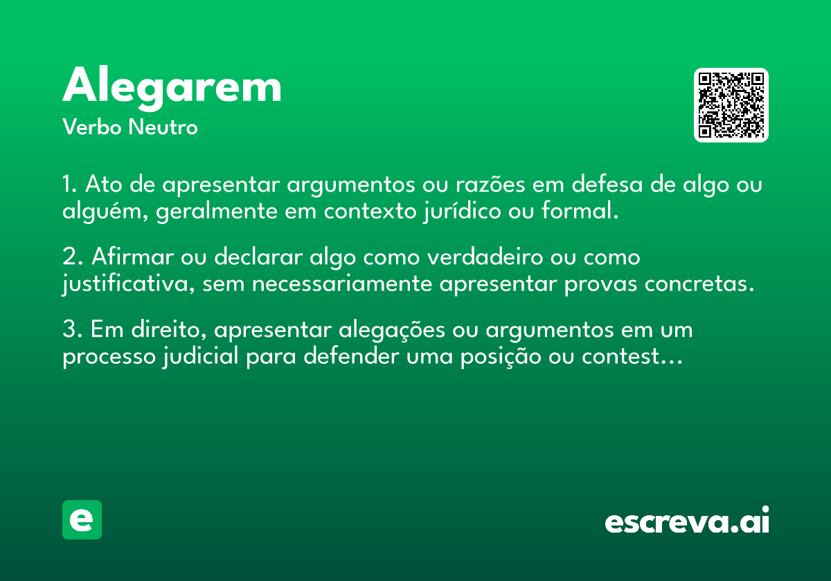 alegarem