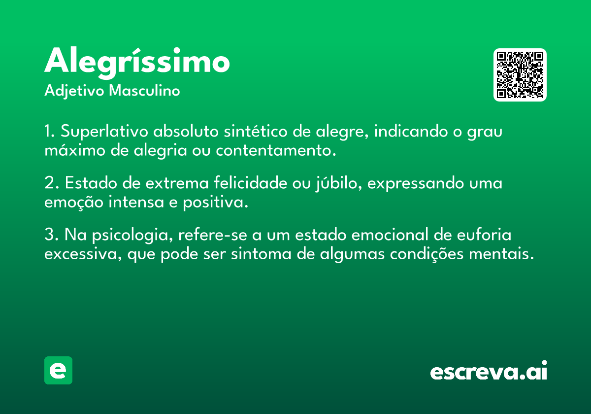 alegríssimo