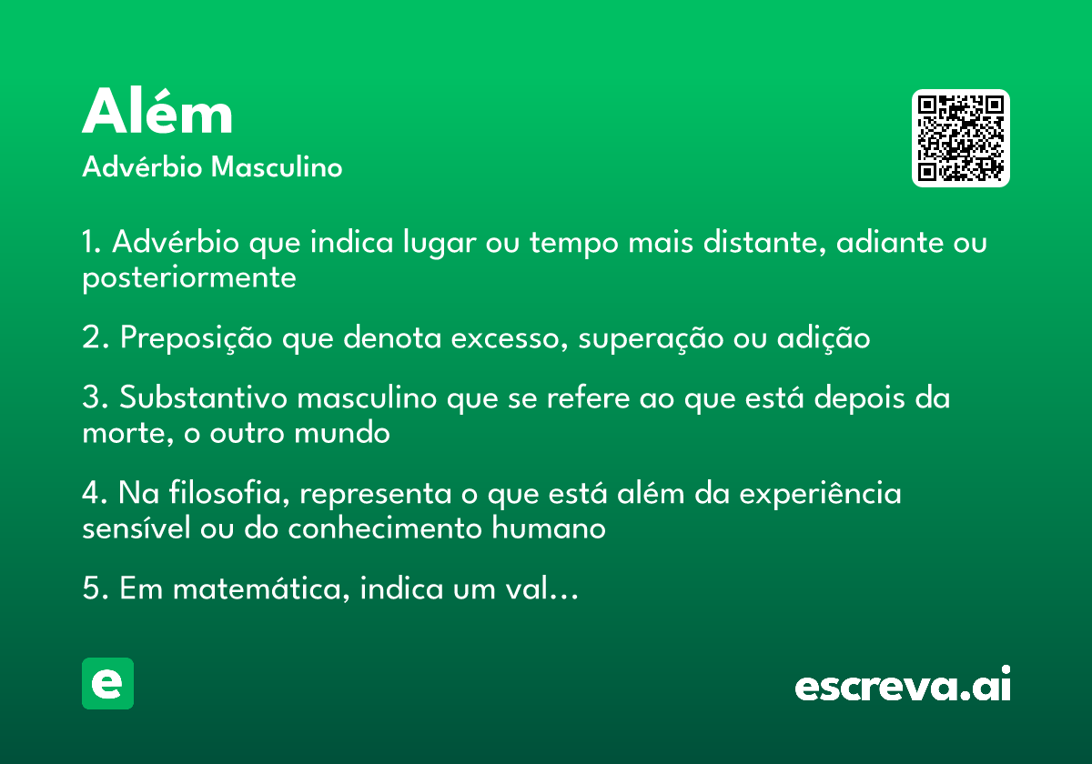além