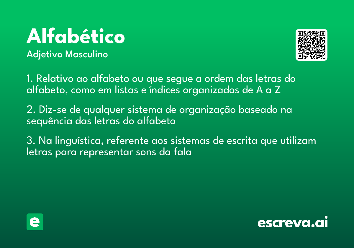alfabético