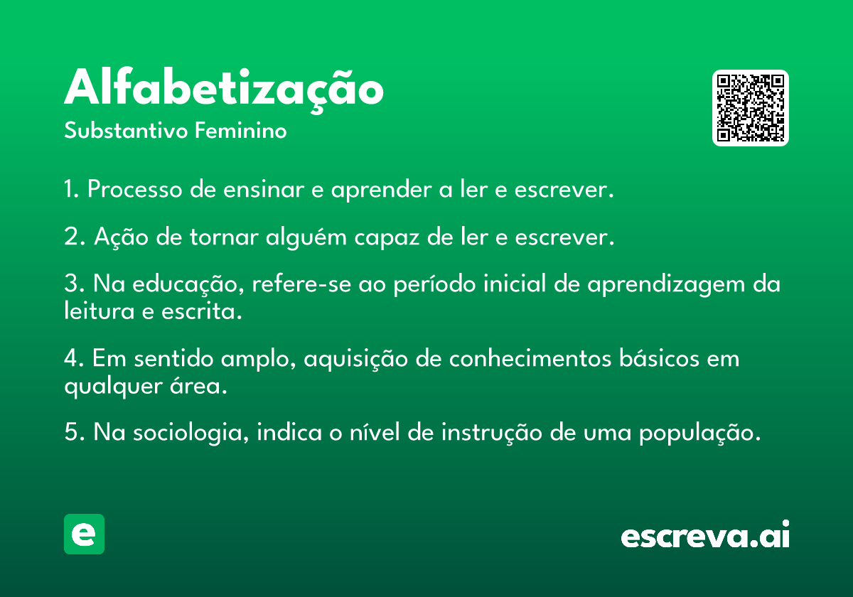 alfabetização