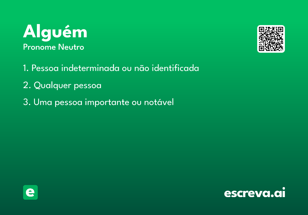 alguém