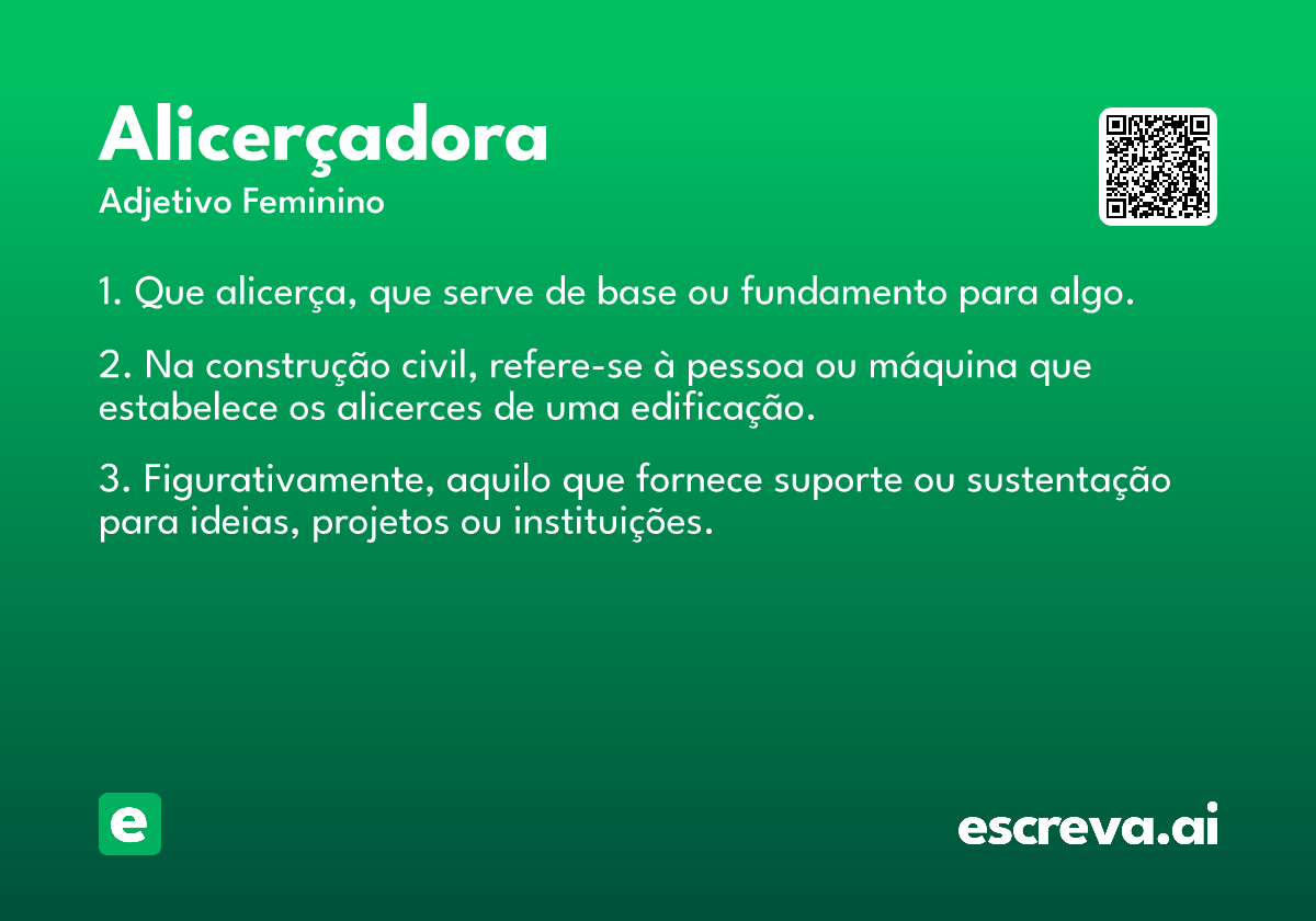 alicerçadora