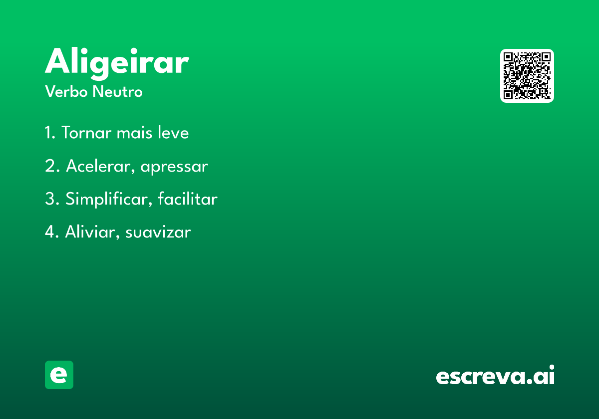 aligeirar