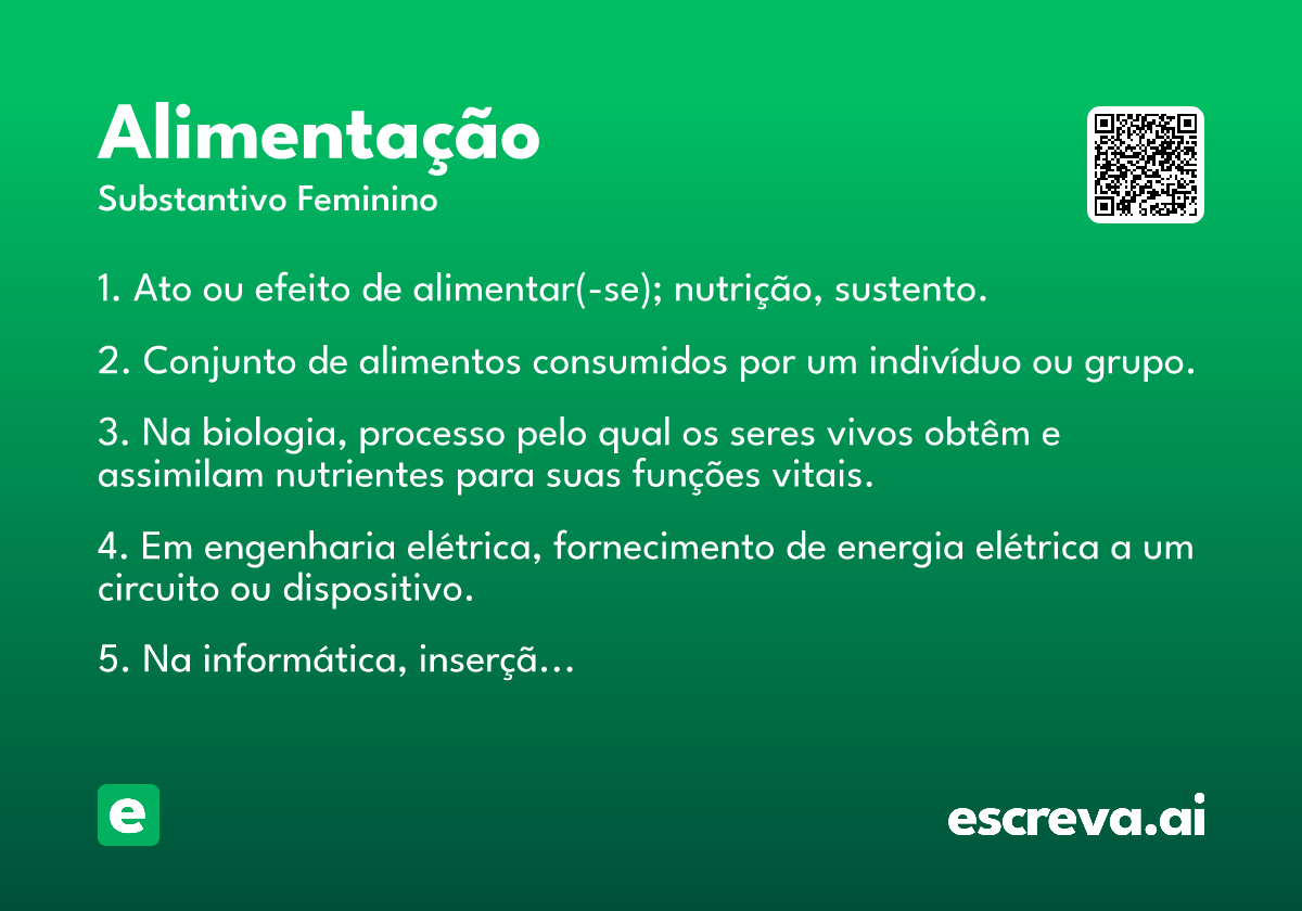 alimentação