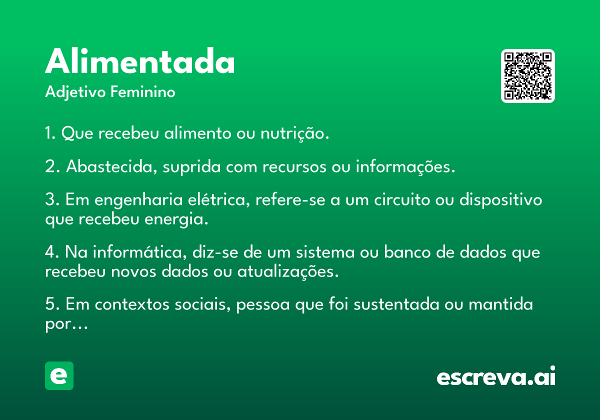 alimentada