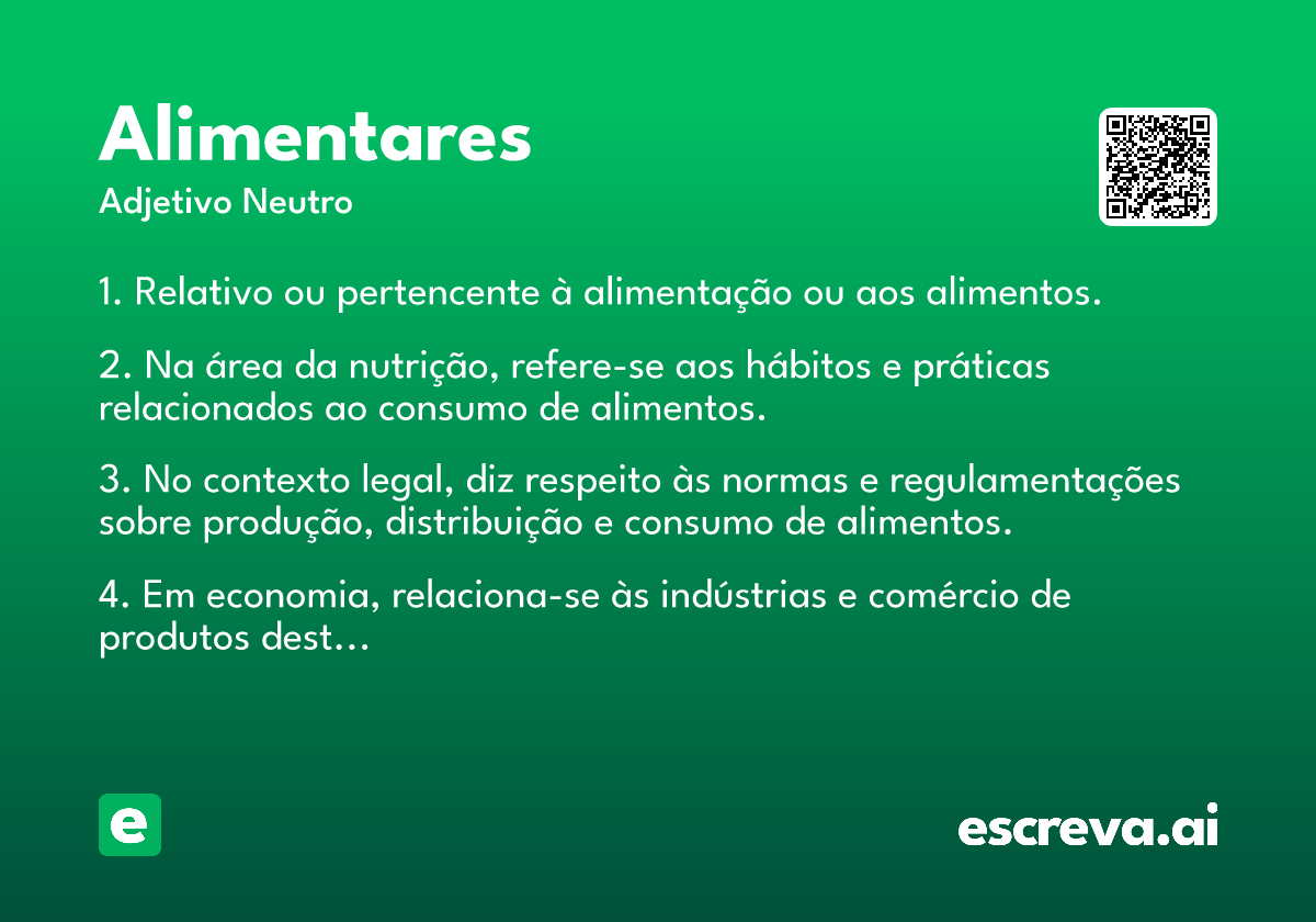 alimentares