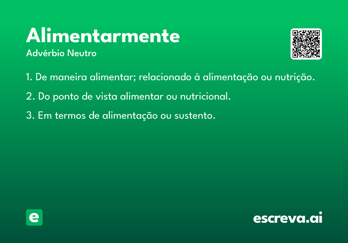 alimentarmente