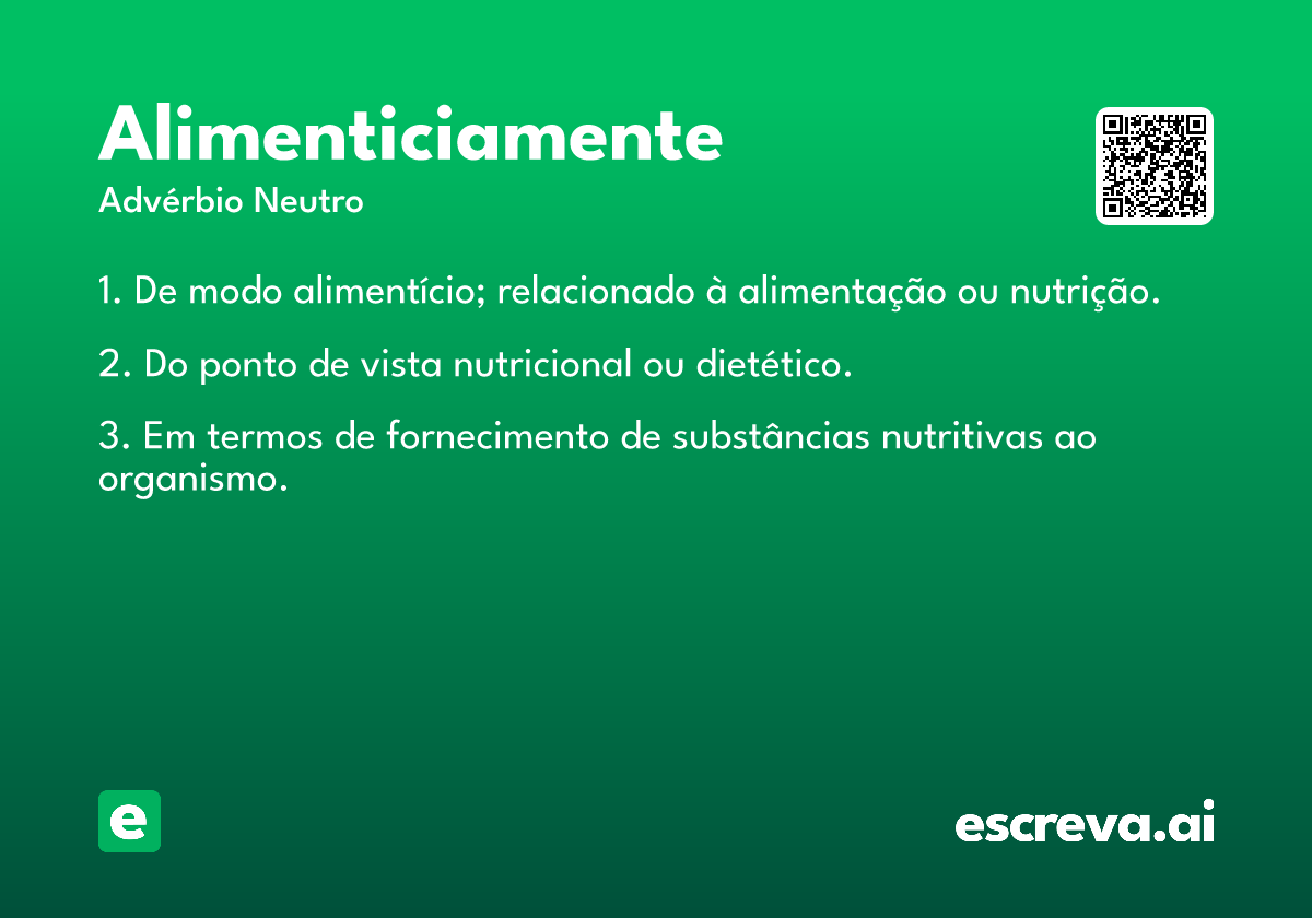alimenticiamente