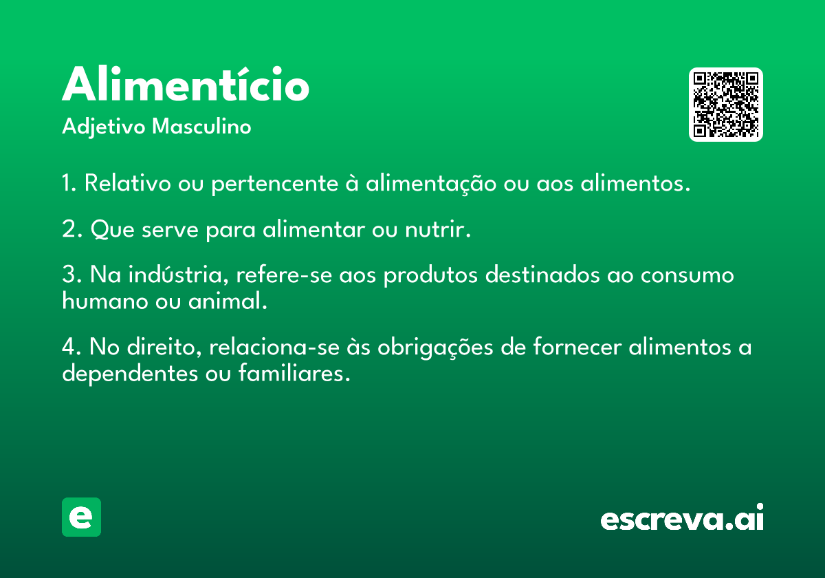 alimentício
