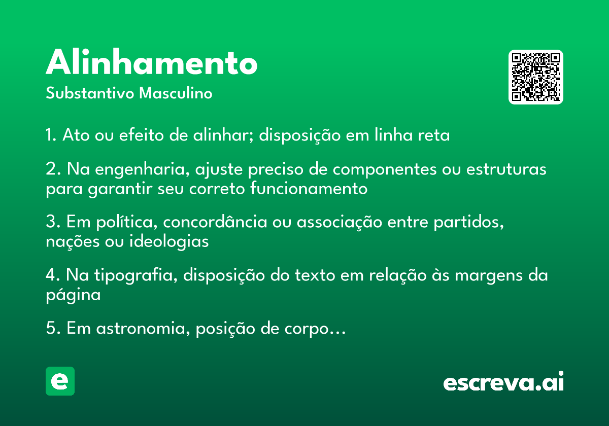 alinhamento