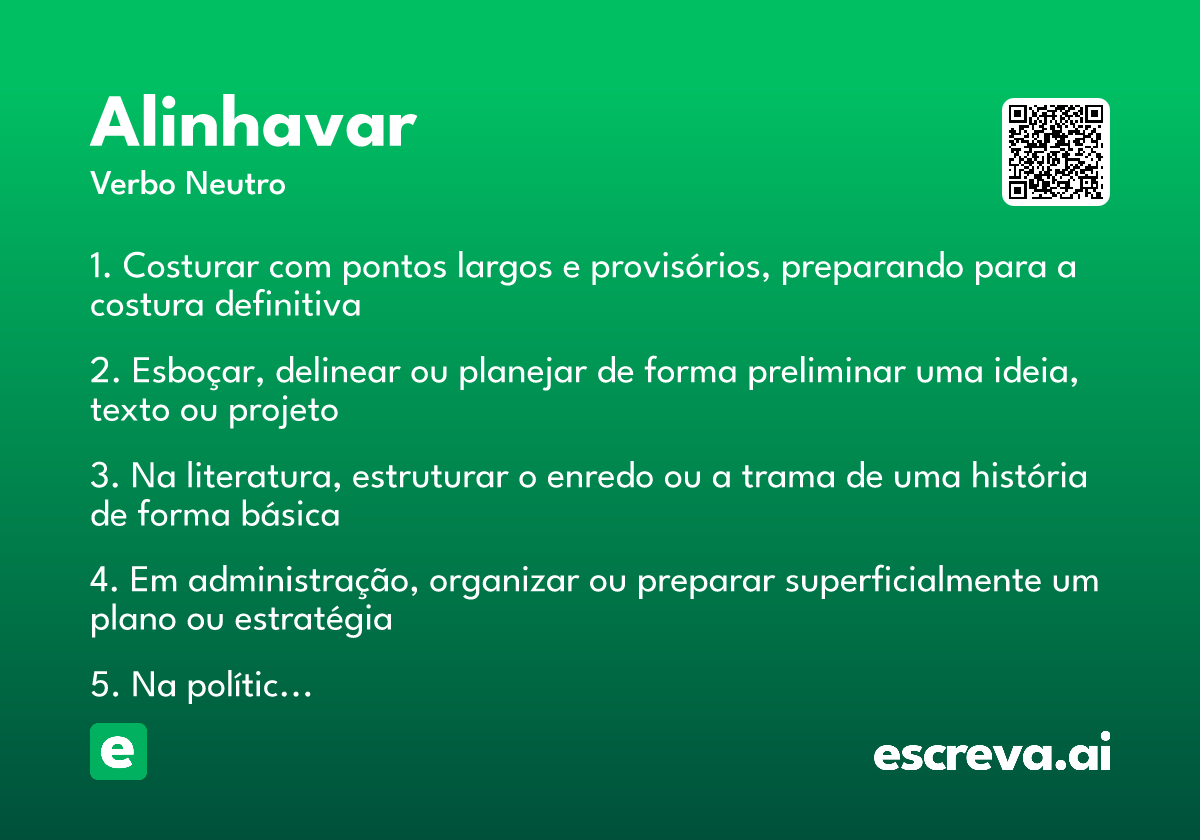 alinhavar