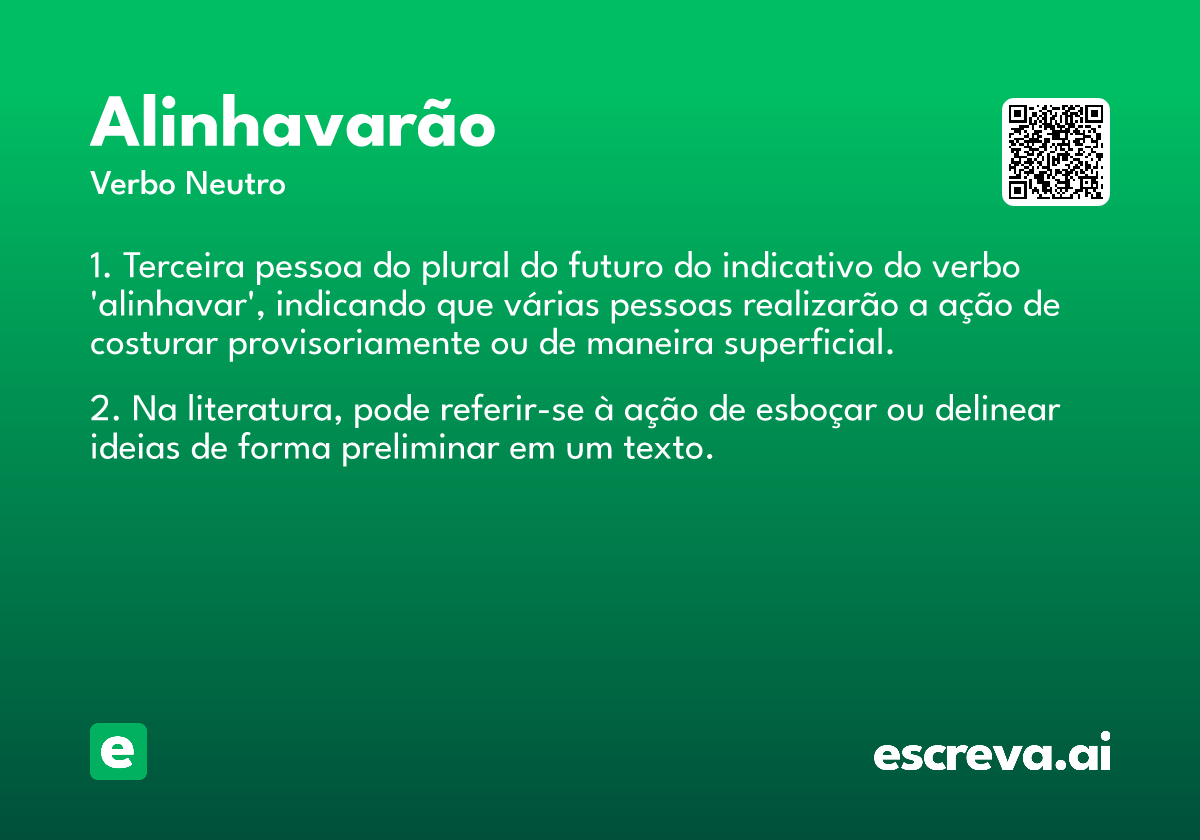 alinhavarão
