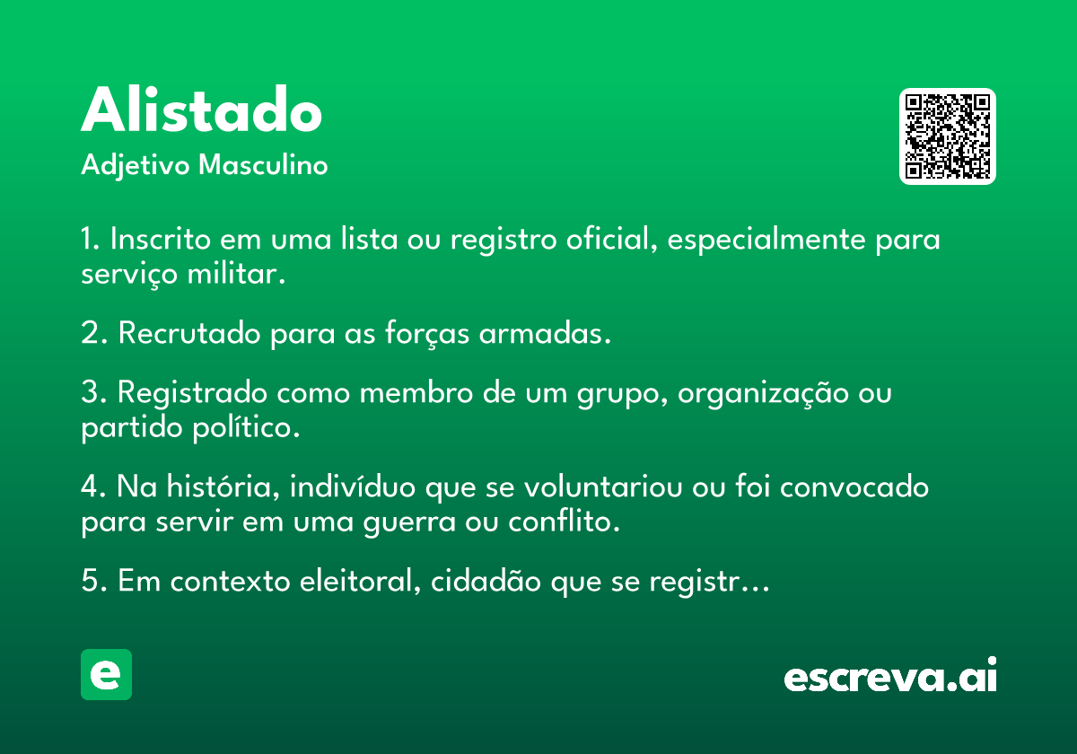 alistado