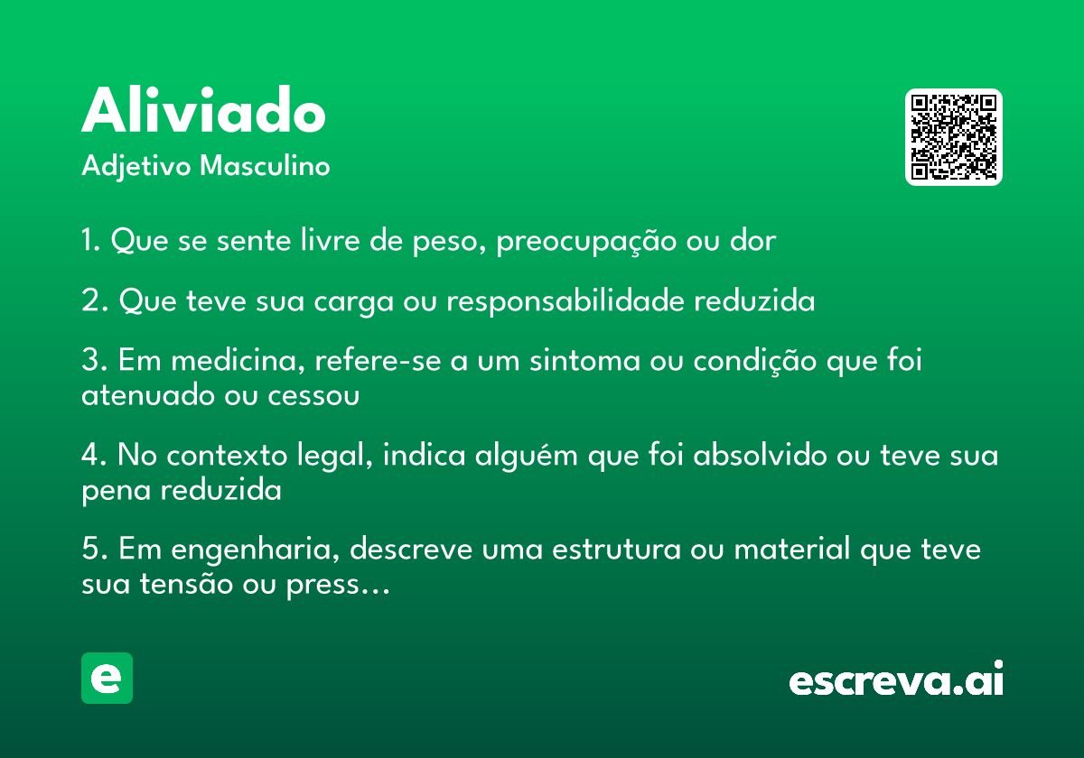 aliviado