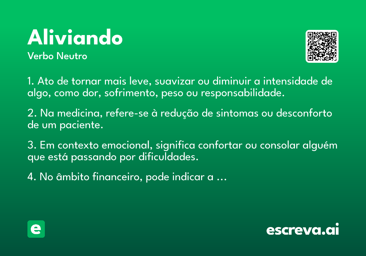 aliviando