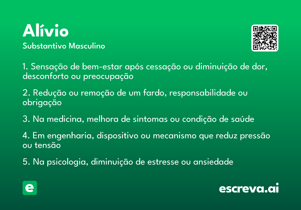 alívio