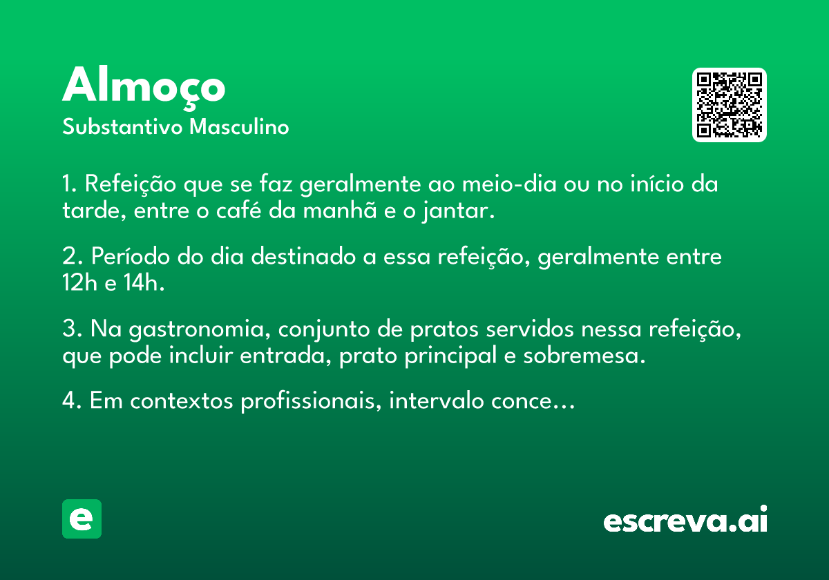 almoço