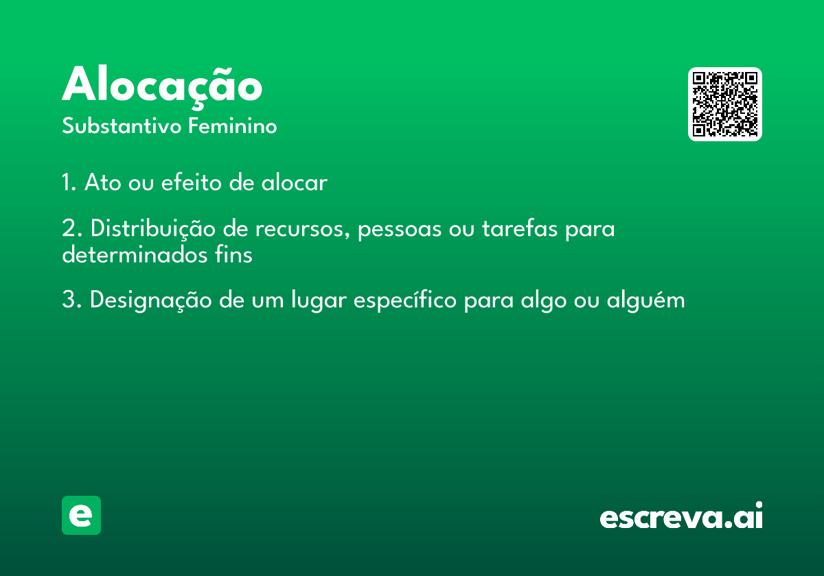alocação