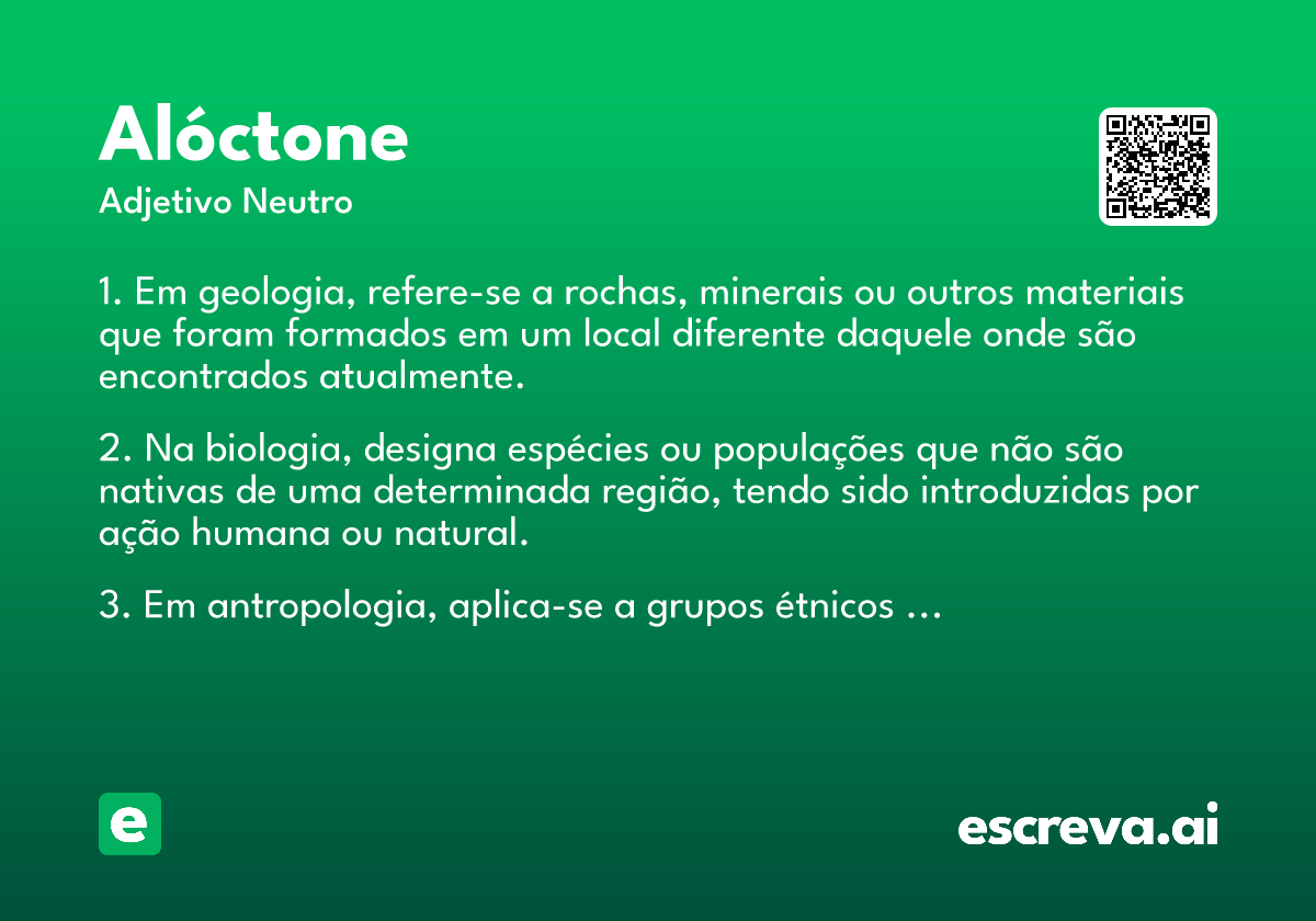 alóctone