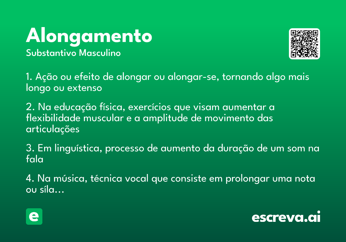 alongamento