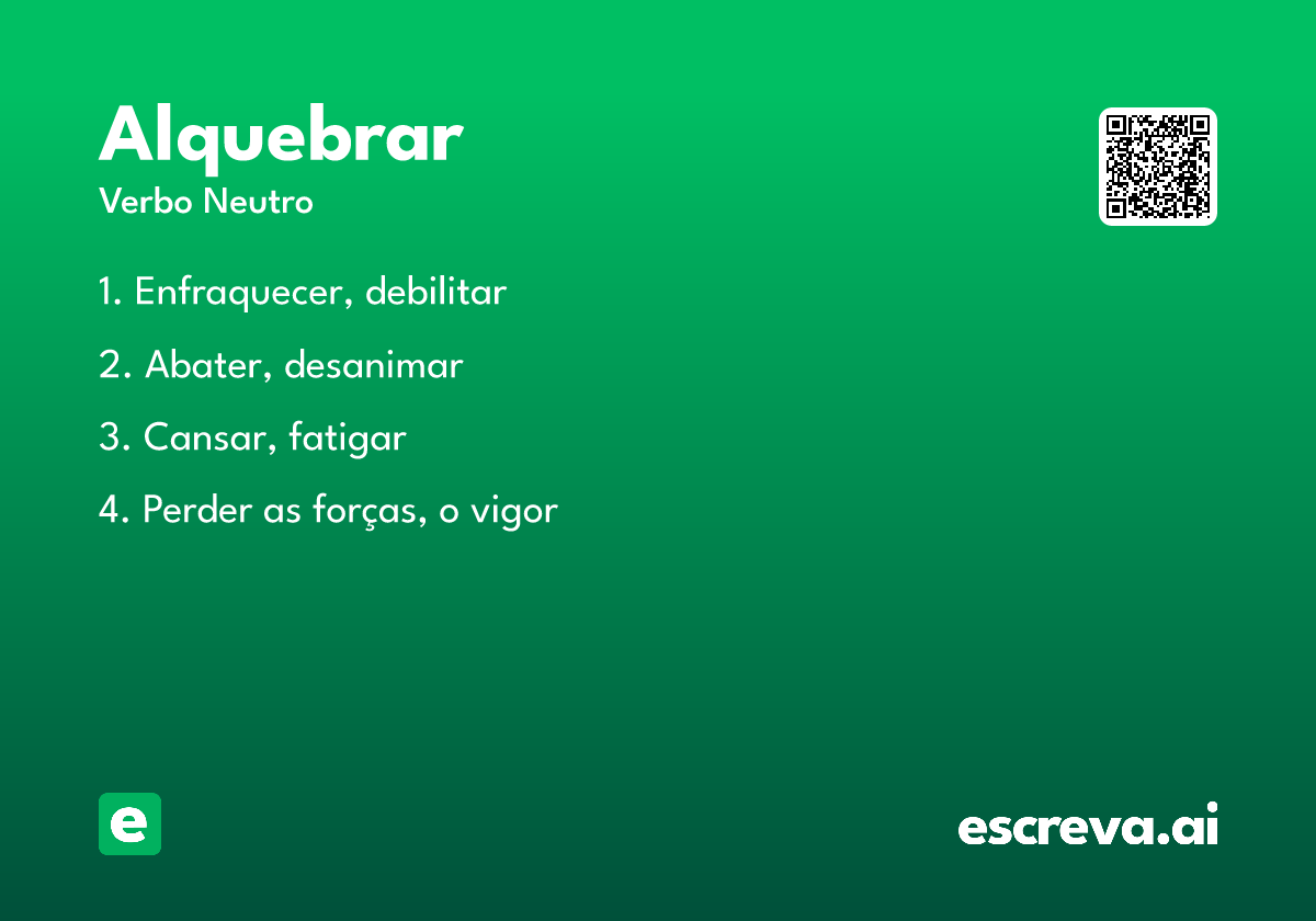 alquebrar
