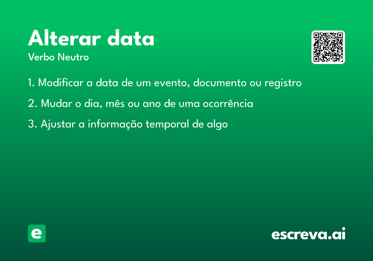alterar data