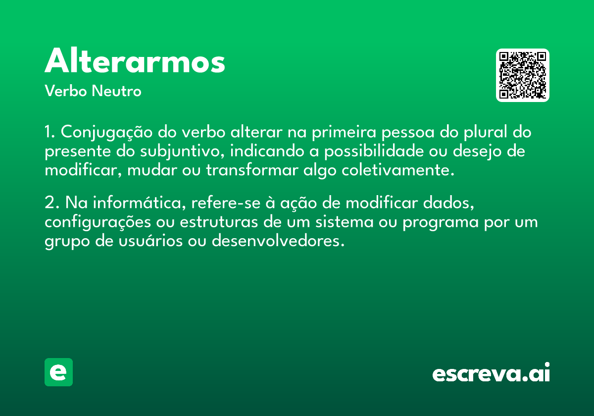 alterarmos