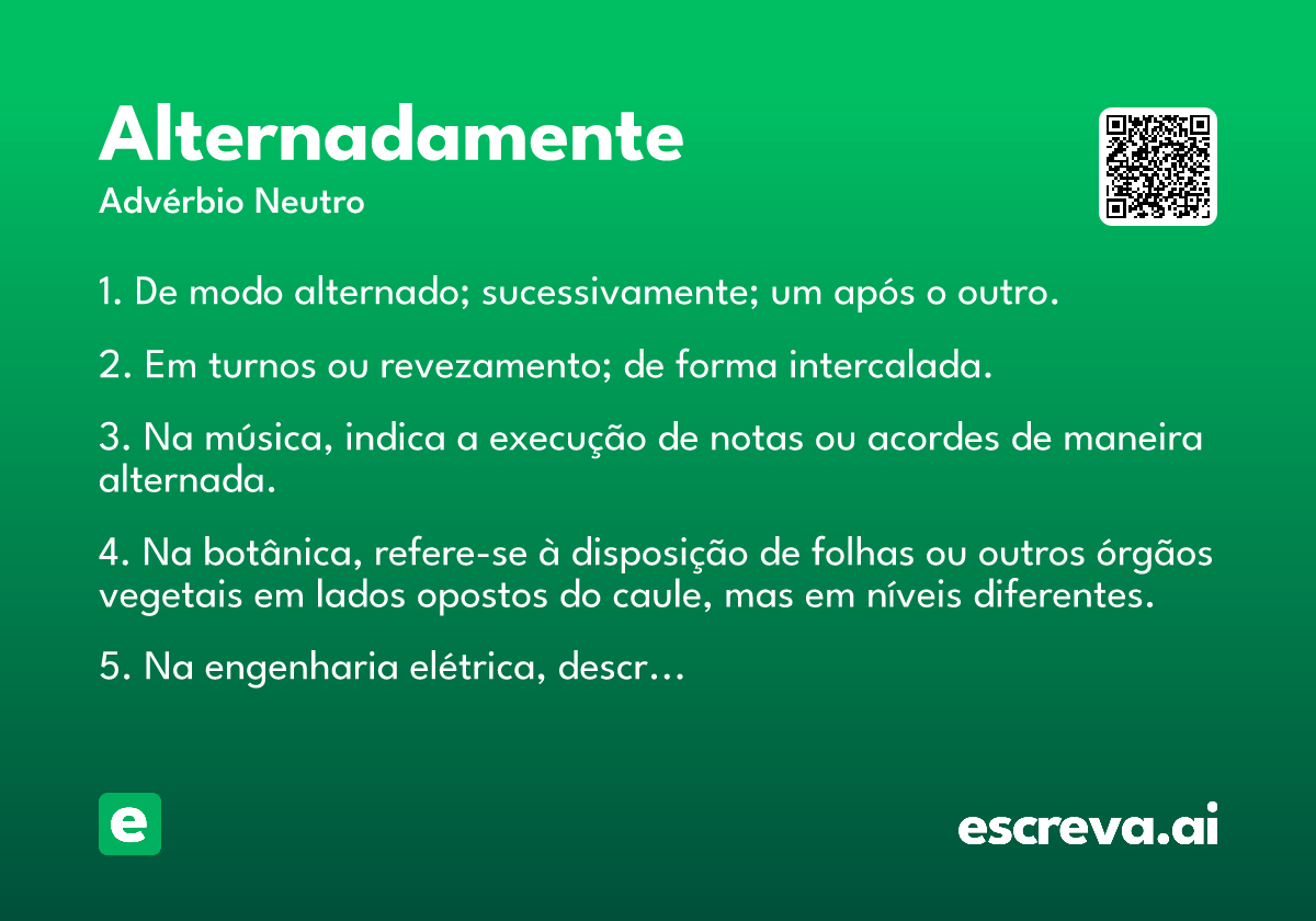alternadamente